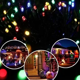 SPARK WORLD Pink & Green LED String Lights image 4