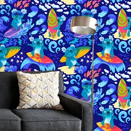 ArtzFolio Printed UV-Resistant Anti-Bacterial Baby Koala Surf Ocean Peel & Stick Wallpaper-image-50
