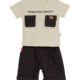 Bold N Elegant Boys Printed Round Neck Pure Cotton T-shirt With Shorts-picture-19