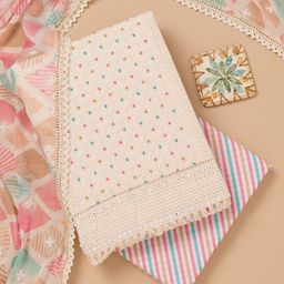 Koskii Embroidered Pure Cotton Unstitched Dress Material-image-36