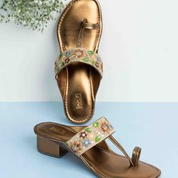 Inc 5 Women Embellished Ethnic Block Heels-97