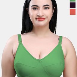 SKDREAMS Pack Of 3 Full Coverage Non Padded Everyday Bra-picture-29
