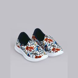 Hopscotch Boys White Fabric Slip-Ons-picture-19