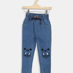 YK Boys Jogger High-Rise Light Fade Embroidered Jeans-image-85