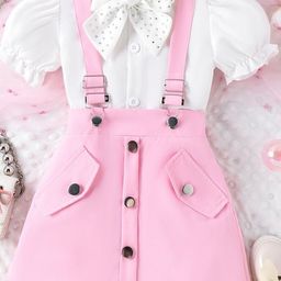 LULU & SKY Girls Shirt with Skirt-image-96