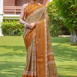 KALINI Ethnic Motifs Printed Saree-image-12