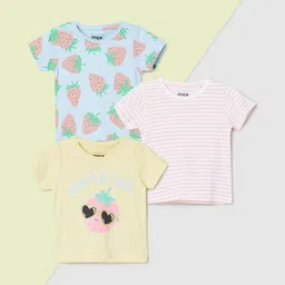max Girls 3 Printed T-shirt-image-77