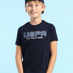 U.S. Polo Assn. Kids Boys Brand Logo Printed T-shirt-picture-0