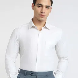 Raymond Patterned Pure Cotton Slim-Fit Formal Shirt-image-69