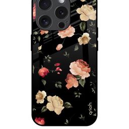 QRIOH Floral Printed iPhone 15 Pro Back Case Mobile Accessories-image-75