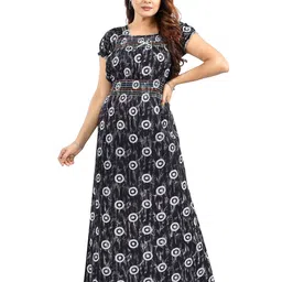 NIGHTY KING Printed Maxi Nightdress-picture-16