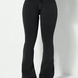 NU CLOTHS Women Jean Flared High-Rise Stretchable Jeans-picture-29