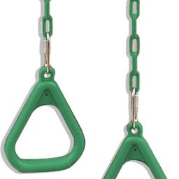 Gym Trapeze Ring with Chain Set for Kids/Adults Sports Outdoor Indoor Gym Swing Pilates Ring-image-55