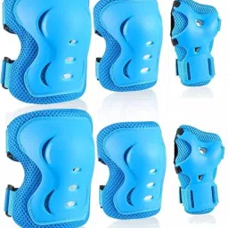Secure Hybrid Protective Gear Set-Knee, Elbow and Wrist Guard (Upto 15 years) Skating Guard Combo-51