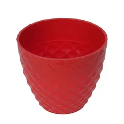 Kuber Industries Red 4 Pieces Textured Planters image 4