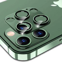VOSKI Back Camera Lens Glass Protector for iPhone 11 Pro Max Camera Lens Protector Full Metalic Alloy Ring Camera Glass-picture-0