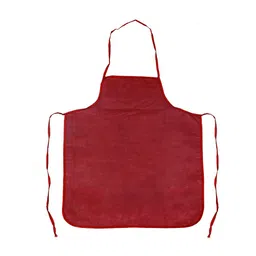 Kuber Industries Set Of 2 Red & White Flower Printed Cotton Apron With 1 Front Pocket image 5
