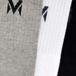 MARC Men Pack of 3 Multicoloured Solid Calf-Length Socks image 3