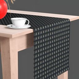 ArtzFolio Black & Grey Digital Printed Table Runner image 1