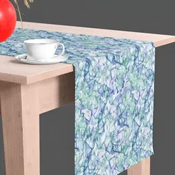 ArtzFolio Blue Printed Rectangular Table Runner image 2