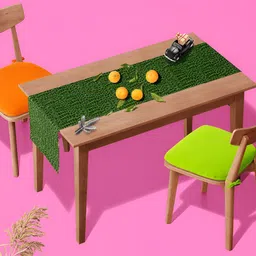 ArtzFolio Green Digital Printed Table Runner image 3
