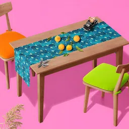 ArtzFolio Blue Digital Printed Table Runner image 1
