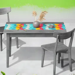 ArtzFolio Blue & Yellow Digital Printed Table Runner image 4