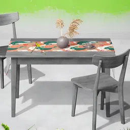 ArtzFolio Green Geometric-Printed Edge To Edge Table Runner image 4