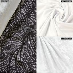 ArtzFolio Black Abstract Printed Edge To Edge Table Runner image 5