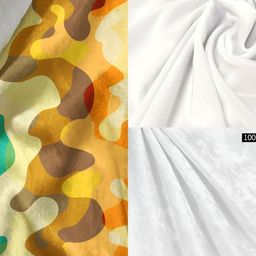 ArtzFolio Yellow & Brown Abstract Printed Table Runner image 5