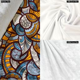 ArtzFolio Brown & White Abstract Printed Table Runner image 5
