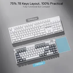 Grega Tech Play Redragon Magic Wand SE K655WG (Red Switch) Wireless, Wired USB Standard Gaming Keyboard image 3