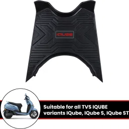 iQube 3Foot Mat Removeable & Washable Floor Board Heavy Duty Foot Mat TVS iQube Two Wheeler Mat-image-11