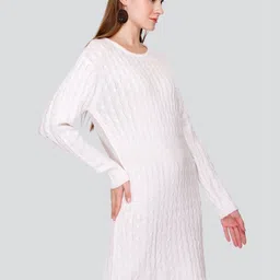 GOSHA & MAU Self Design Acrylic Jumper Dress image 3