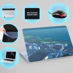 SDM 6IN1LAPTOPSKIN,SCREEN&KEYGAURD PROTECTOR,TRACKPAD,SLEEVEBAG,MOUSEPAD15.6INCH312 Combo Set-image-16