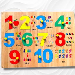 aasiyaenterprises Capital ABC & Numeric 1 to 10 Picture Puzzle Board Combo for kids and toddler image 2