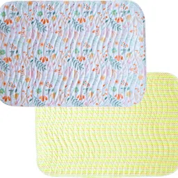 Quick Dry Sheet Mattress Pack of 2 M(Leaves 50X70 CM) L (ZigZag 70X100 CM)-image-79