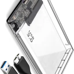 SAENTE SATA to USB Enclosure for SSD HDD – 2.5” Clear, Tool-Free, UASP 2.5 inch HDD Enclosure-picture-19