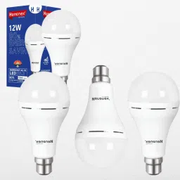 Pack of 4 12W Emergency Bulbs | Rechargeable Lights for Backup Use 4 hrs Bulb Emergency Light-image-10