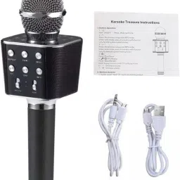 vrjtec Portable Bluetooth Karaoke Mic with Speaker and Advance Features Microphone image 3