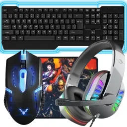 ENTWINO Gaming Combo, RGB 4D Mouse, RGB Keyboard, Gaming Headphones Mic, Mousepad Combo Set-image-55