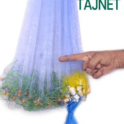 GILLNET 1 FINGER 30MM,HEIGHT 5FEET,LENGHT 50 FT UPPER LENGHT 100FT, DOWN Aquarium Fish Net-picture-23