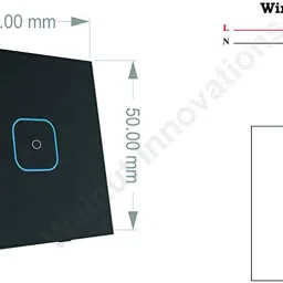 Walnut Innovations 24 Amp - 1 Switch Smart WiFi Touch Switch | Compatible with Alexa,Google Home,Samsung| image 4