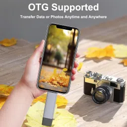 Foxne Point 6 in 1 USB OTG Card Reader Universal Type C OTG TF/SD Card Reader Card Reader image 5