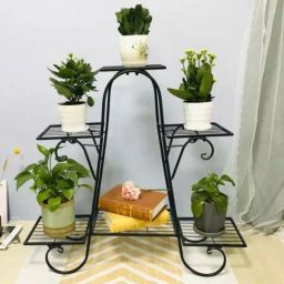 Elegant Iron Plant/ Pot / Gamla Stand, Indoor (WITHOUT POTS) Plant Container Set-image-42