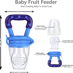 Feeder Fruit Feeder Pacifier, Best Toy FruitTeether Fridge & Dishwasher Safe - SILICON-image-4