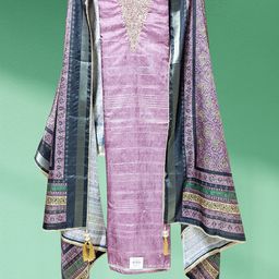 MYROR Embroidered Unstitched Dress Material-picture-36