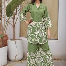 Anouk Women Floral Printed Kurta with Trousers-picture-20