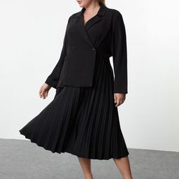 Trendyol Women Wrap Midi Dress-image-38