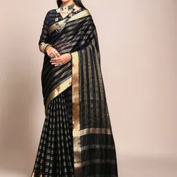 Mitera Striped Saree-image-88